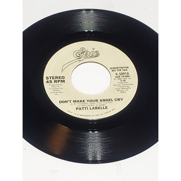 Patti LaBelle 45 RPM Promo Vinyl – Don’t Make Your Angel Cry / Love Learn - Picture 4 of 11
